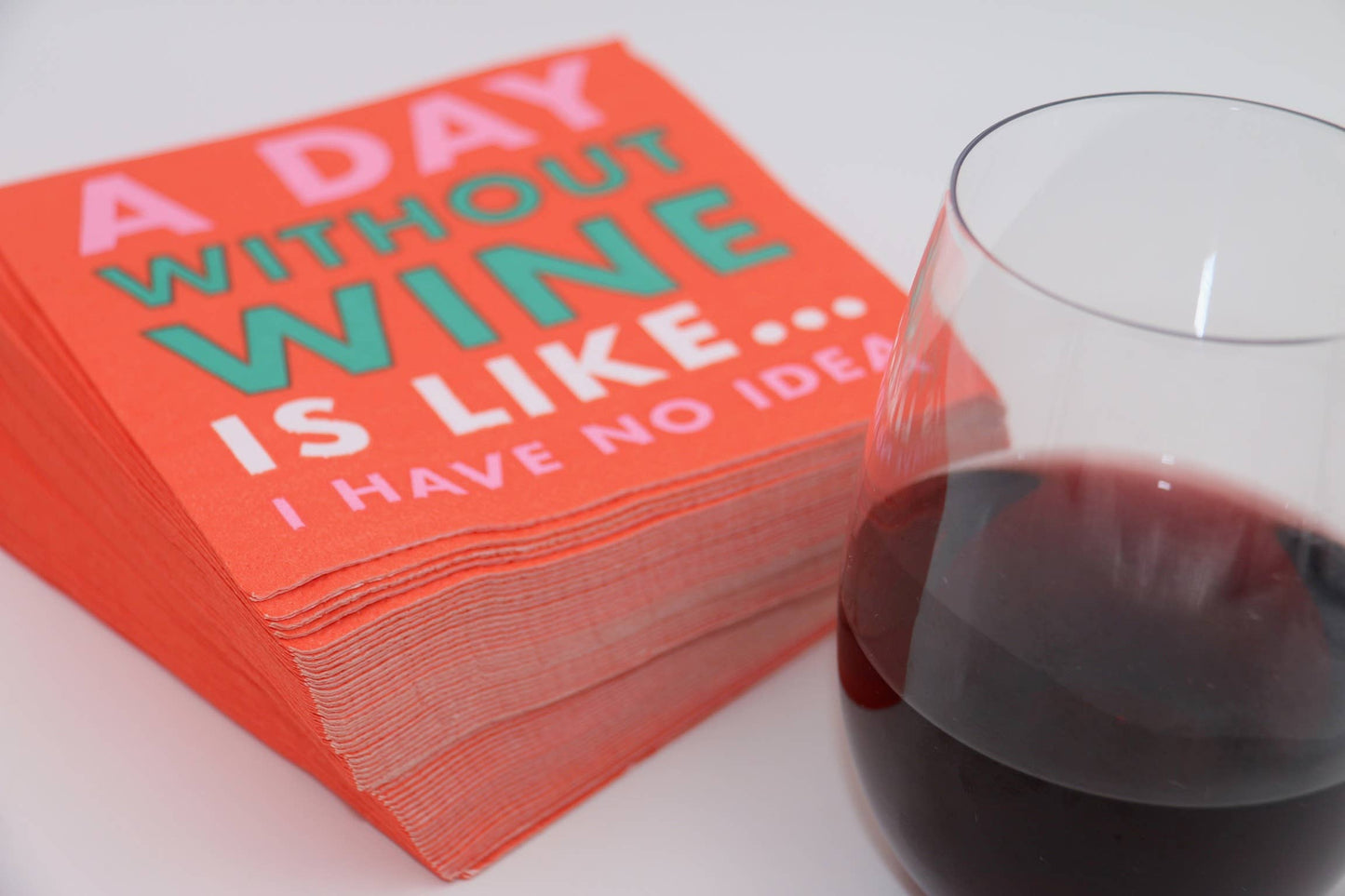 Funny Cocktail Napkins | A Day Without Wine - 20ct