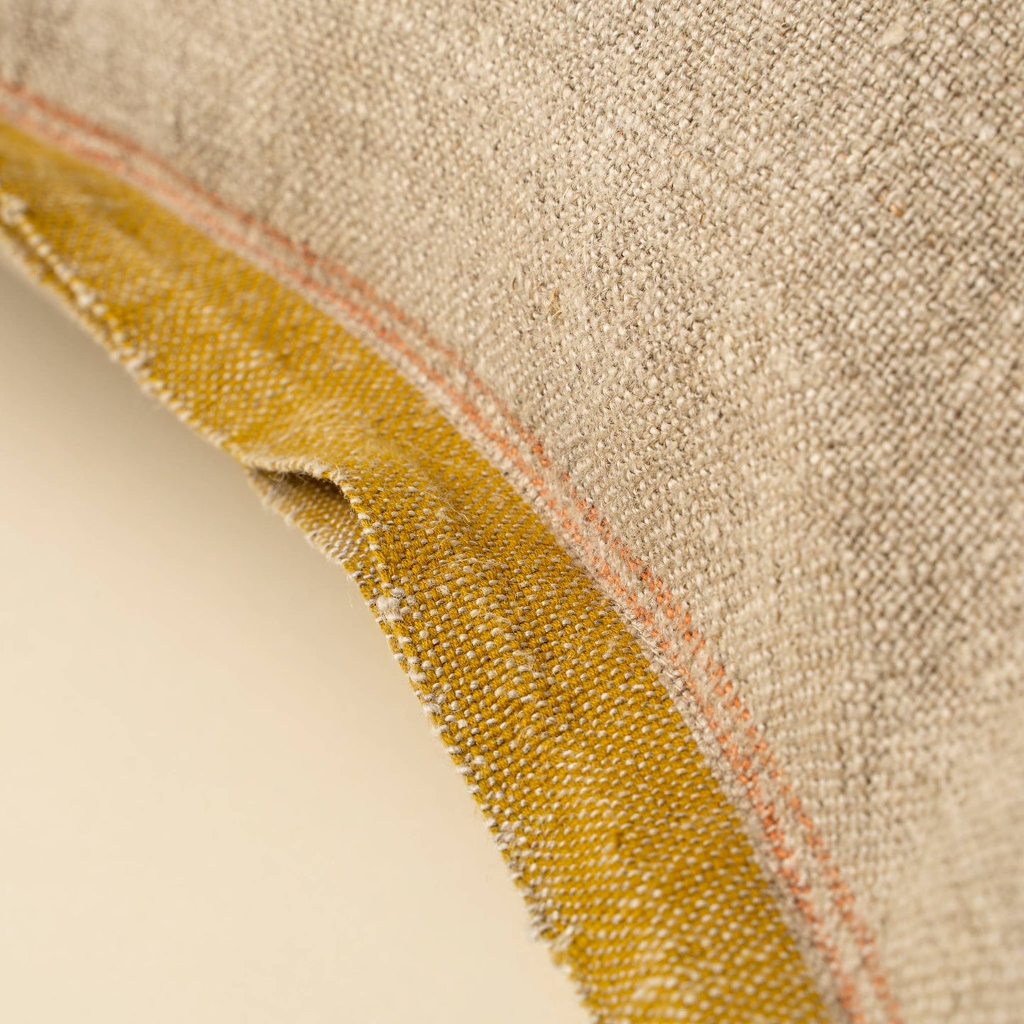 20x20 Selvage Linen Pillow, Sunflower