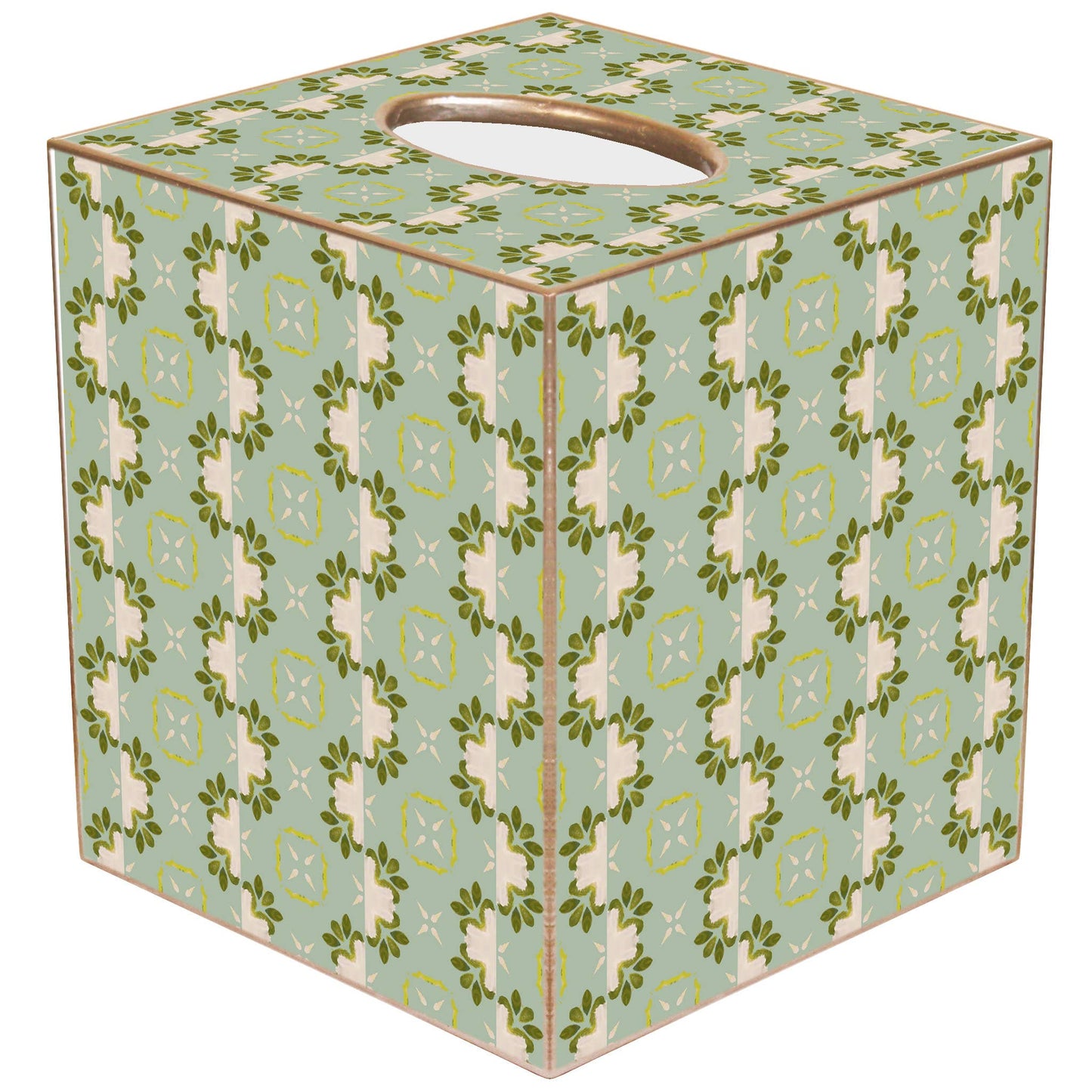 Primrose Blue Tissue Box by Laura Park