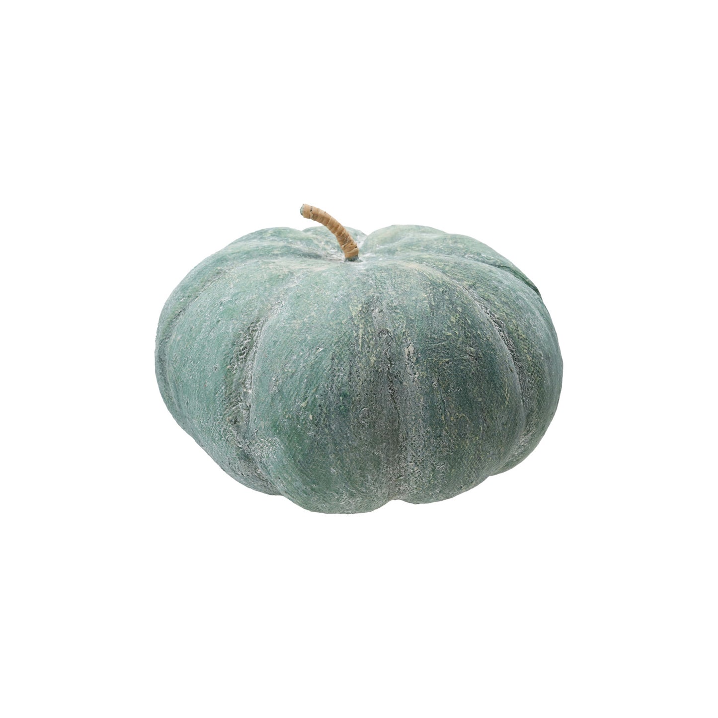 Metal & Paper Mache Pumpkin, Distressed Finish, Green