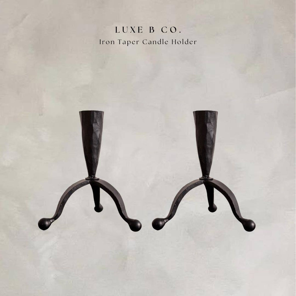 Iron Taper Candle Holder