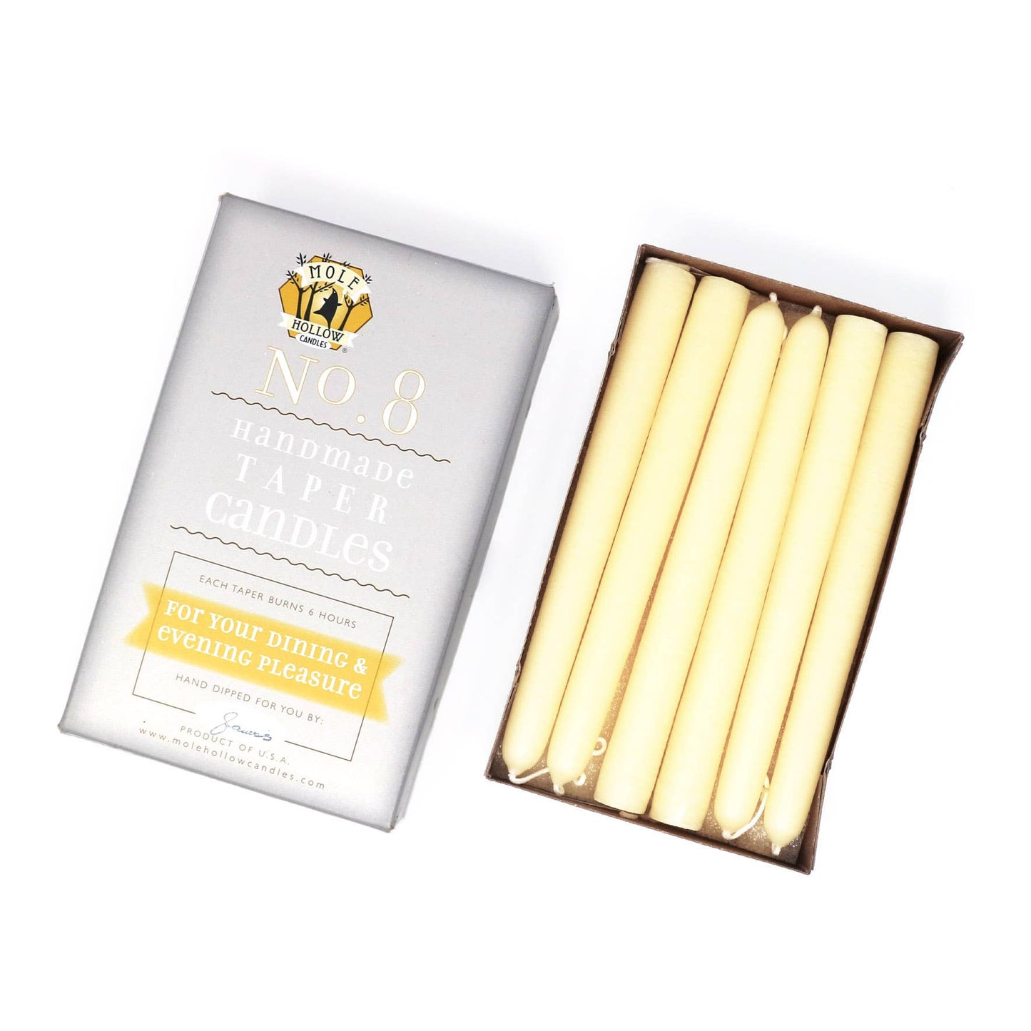 8" Taper Candles - Choose from 39 colors!