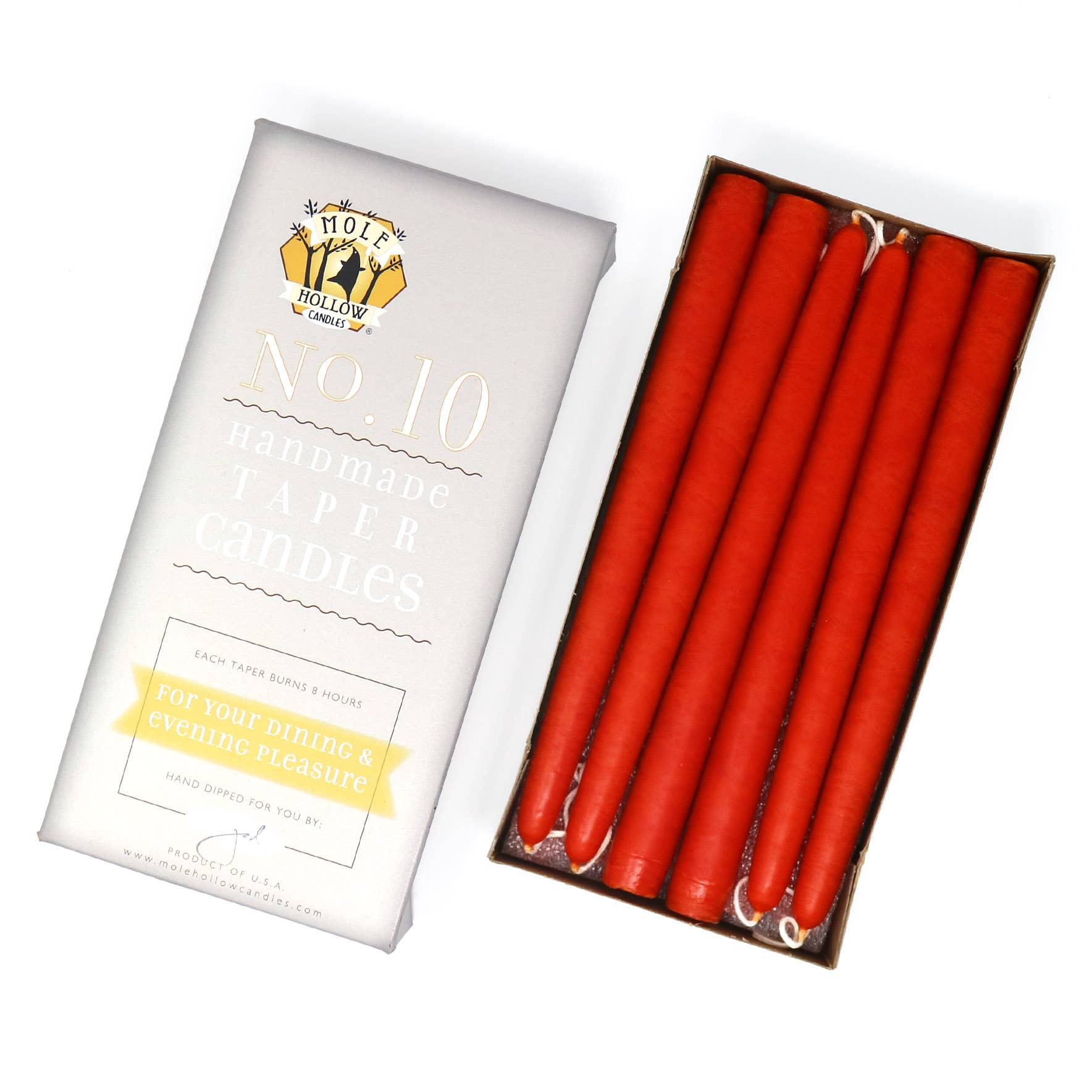 10" Taper Candles - Choose from 39 colors!