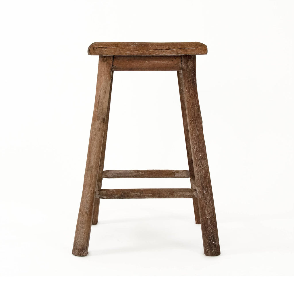 Rattan Top Stool , Primitive Style