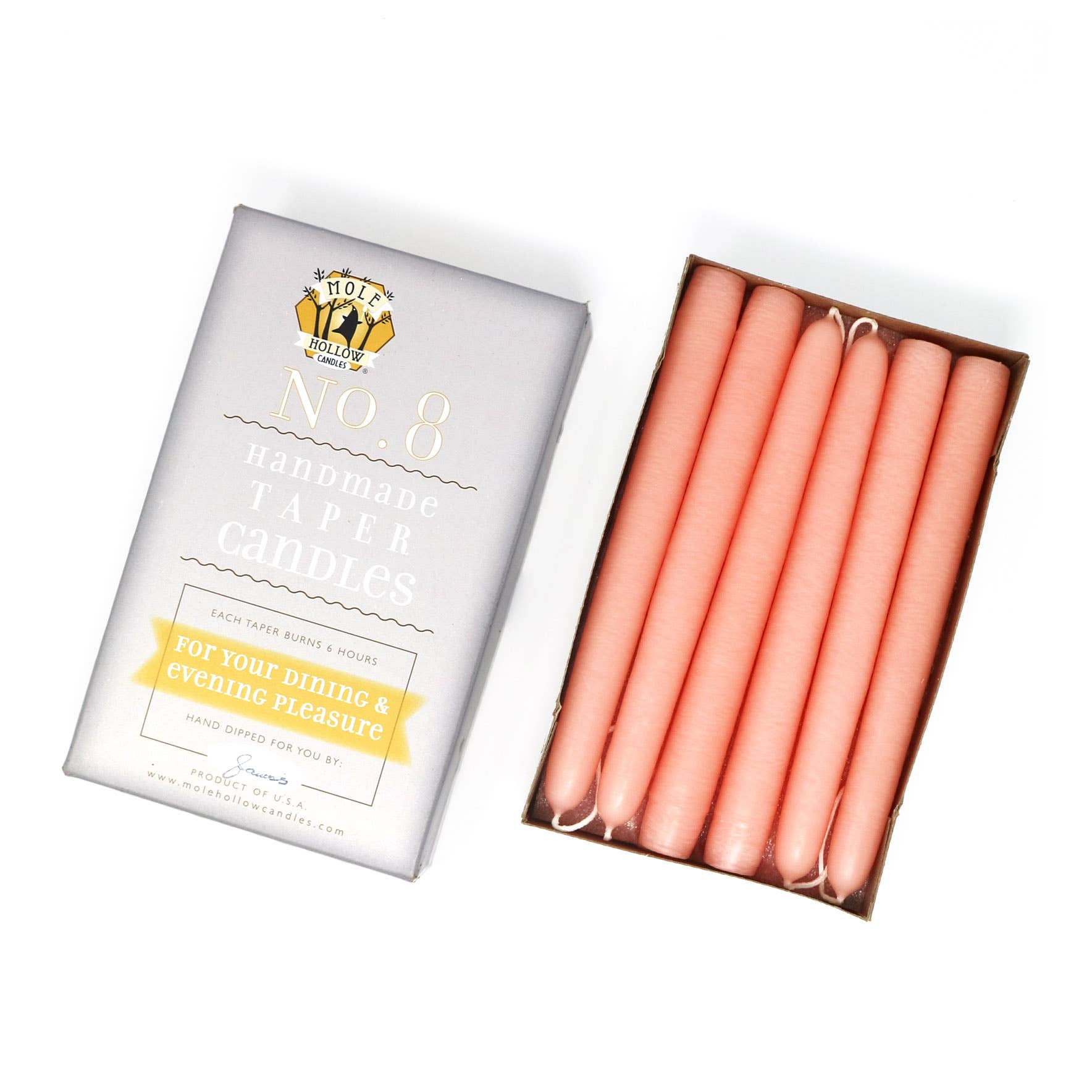 8" Taper Candles - Choose from 39 colors!