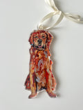"Golden Retriever Red" ornament
