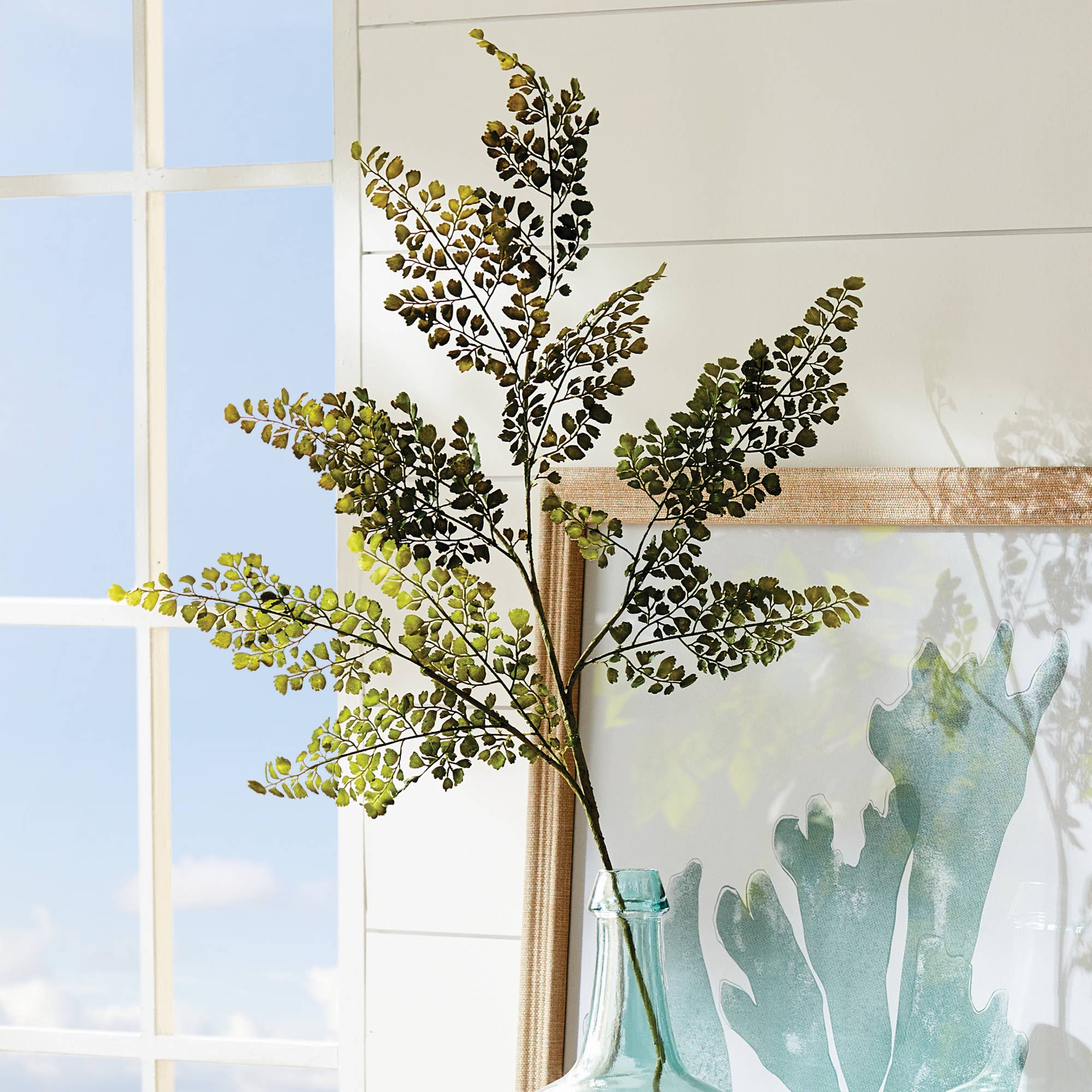 Maidenhair Faux Fern Stem