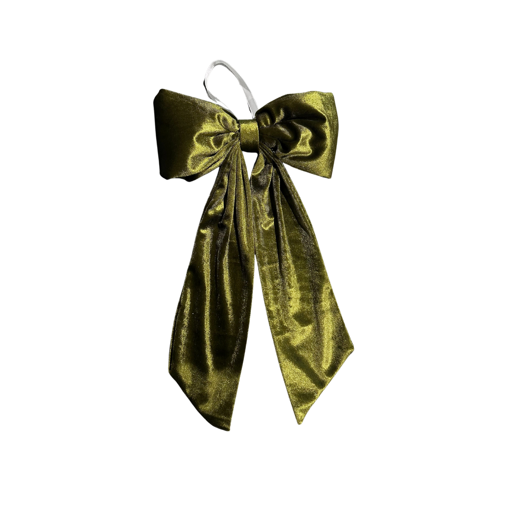 Chartreuse Velvet Holiday Bows