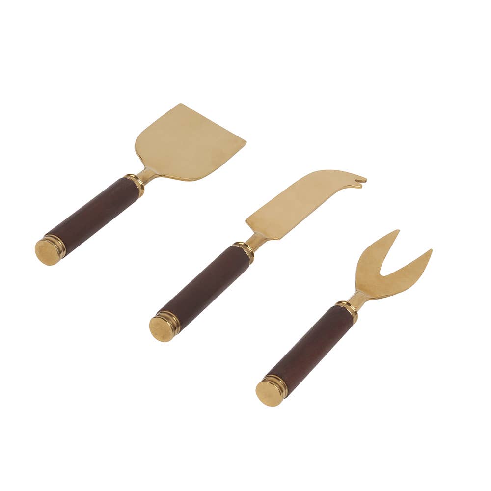 Wooden Handle Cheese Set (Set of 3), SKU - 71842