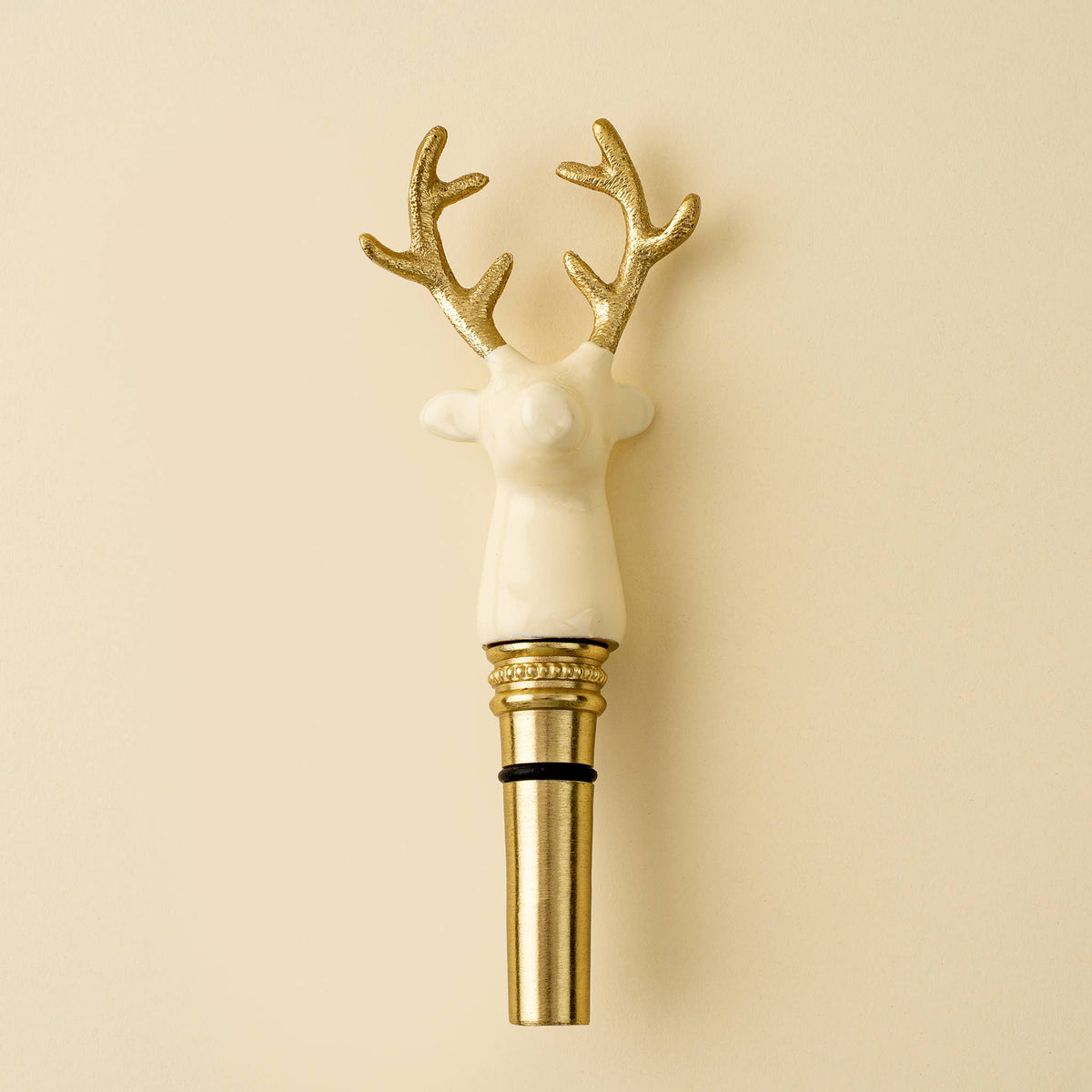 Gilded Stag Bottle Stopper