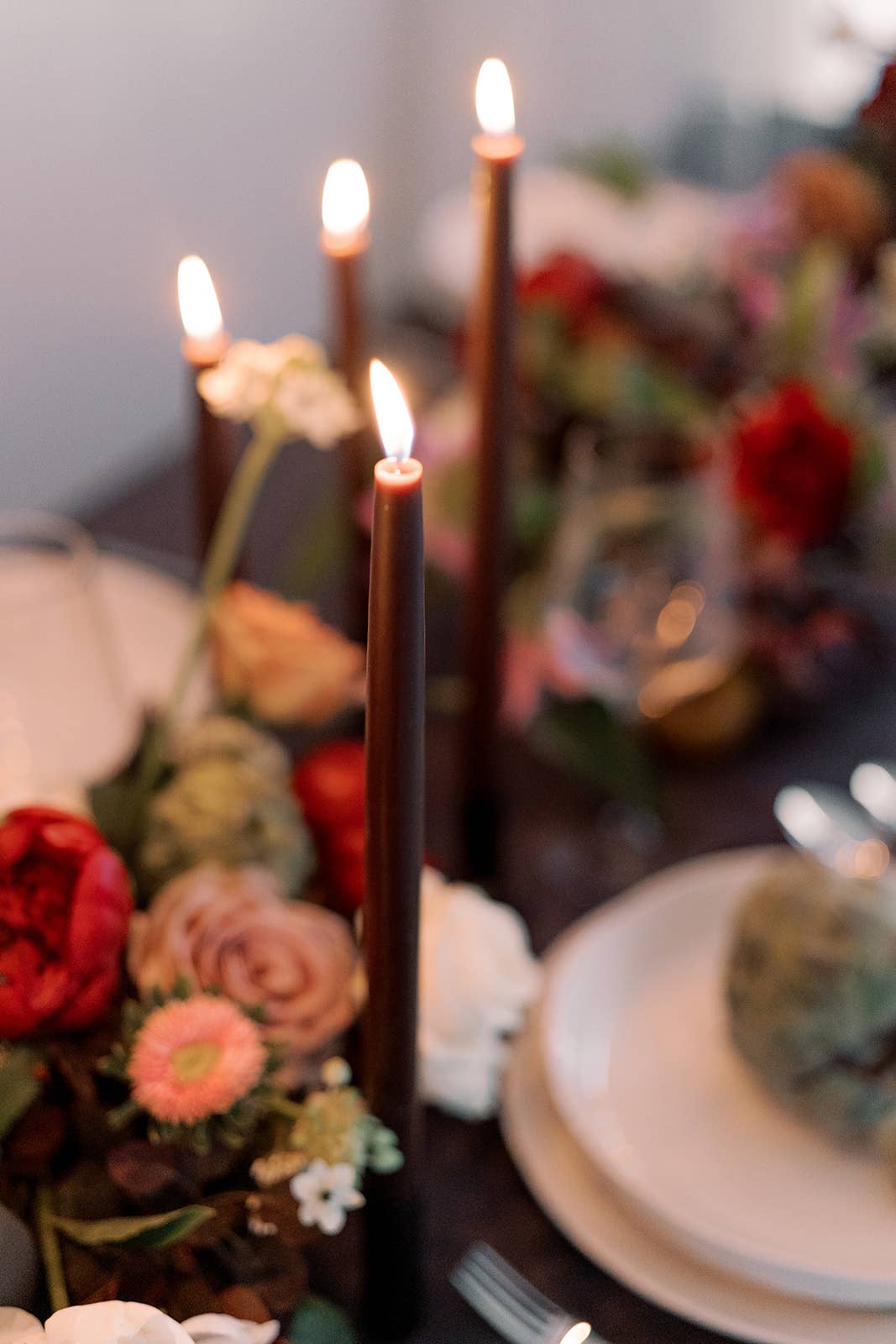 Chestnut | Dipped Beeswax Taper Candles | All Natural