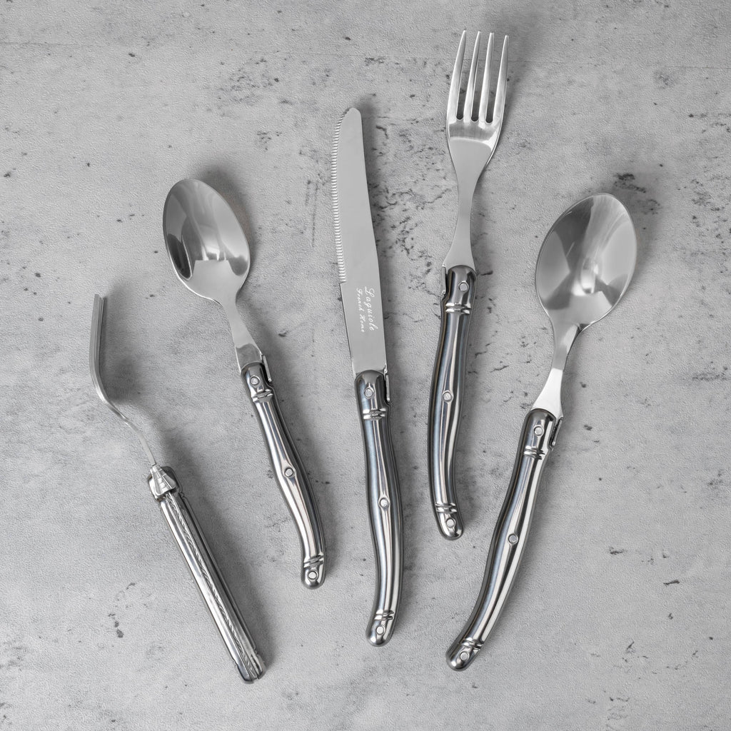 Laguiole Connoisseur 20-Piece 18/10 Stainless-Steel Flatware