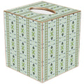 TB9309LP-Rosemary Stripe Lagoon by Laura Park Tissue Box Cover