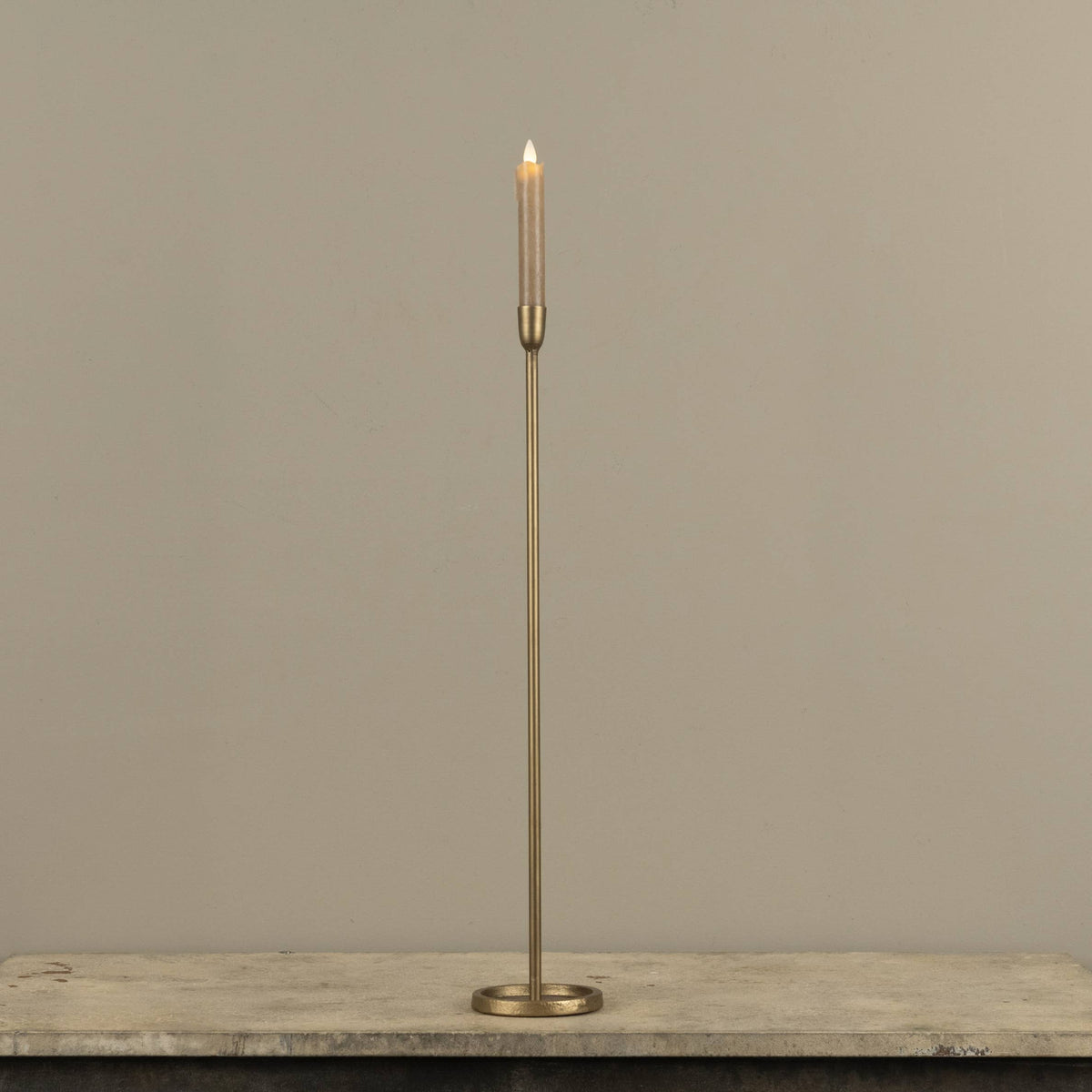 23.25" GOLD NEWTON TAPER CANDLESTICK