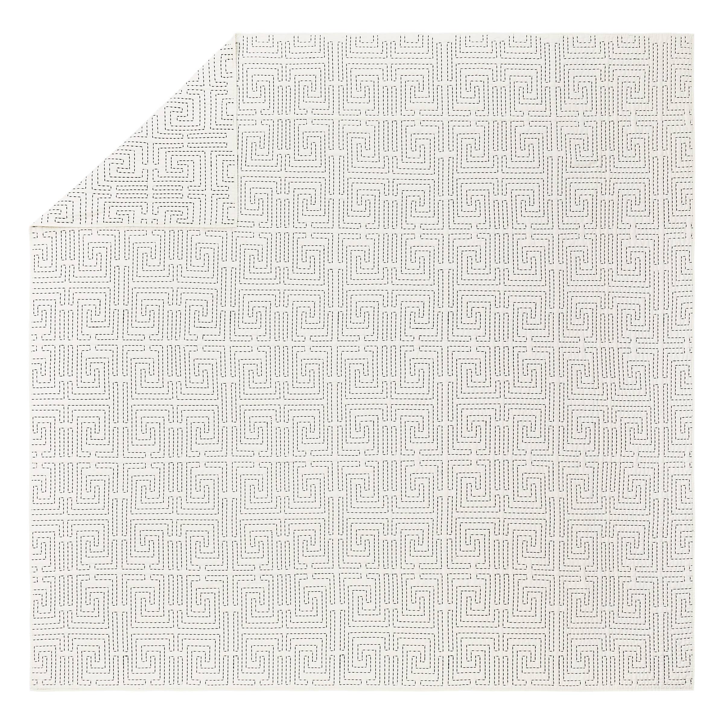 GREEK KEY QUILT SET - 3PC - Dee Ocleppo