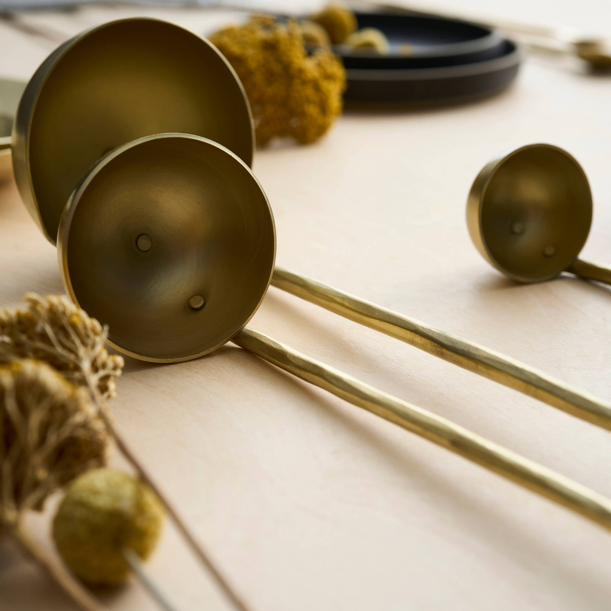 Forge Brass Ladles Assorted - Set of 3