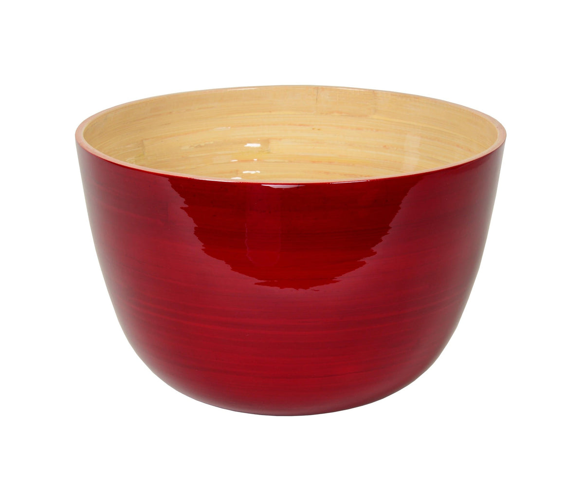 Bamboo Mixing Bowl Red
