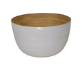 Bamboo Mixing Bowl White