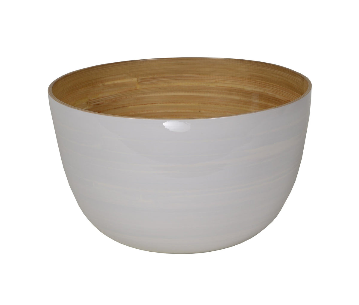 Bamboo Mixing Bowl White