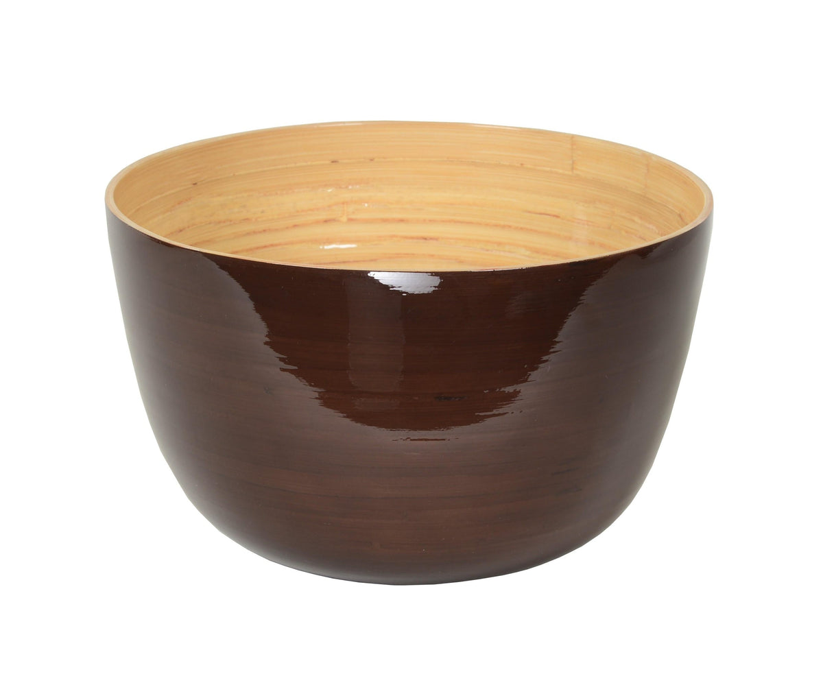 Bamboo Mixing Bowl Brown
