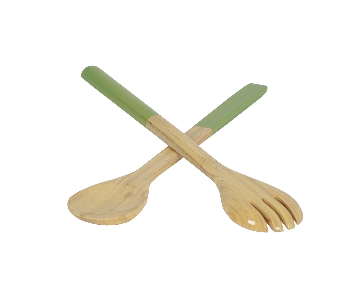 Large Salad Server Set Pastel Green