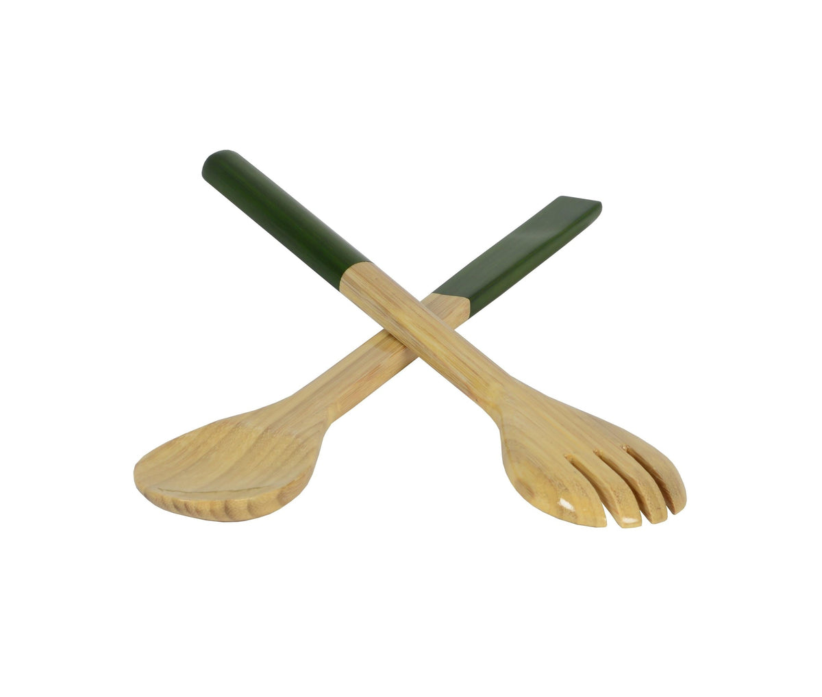 Large Salad Server Set Grass Green