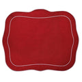 Patrician Linen Mat Red Red - Set of 2