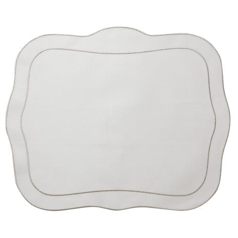 White with Platinum - Set of 2