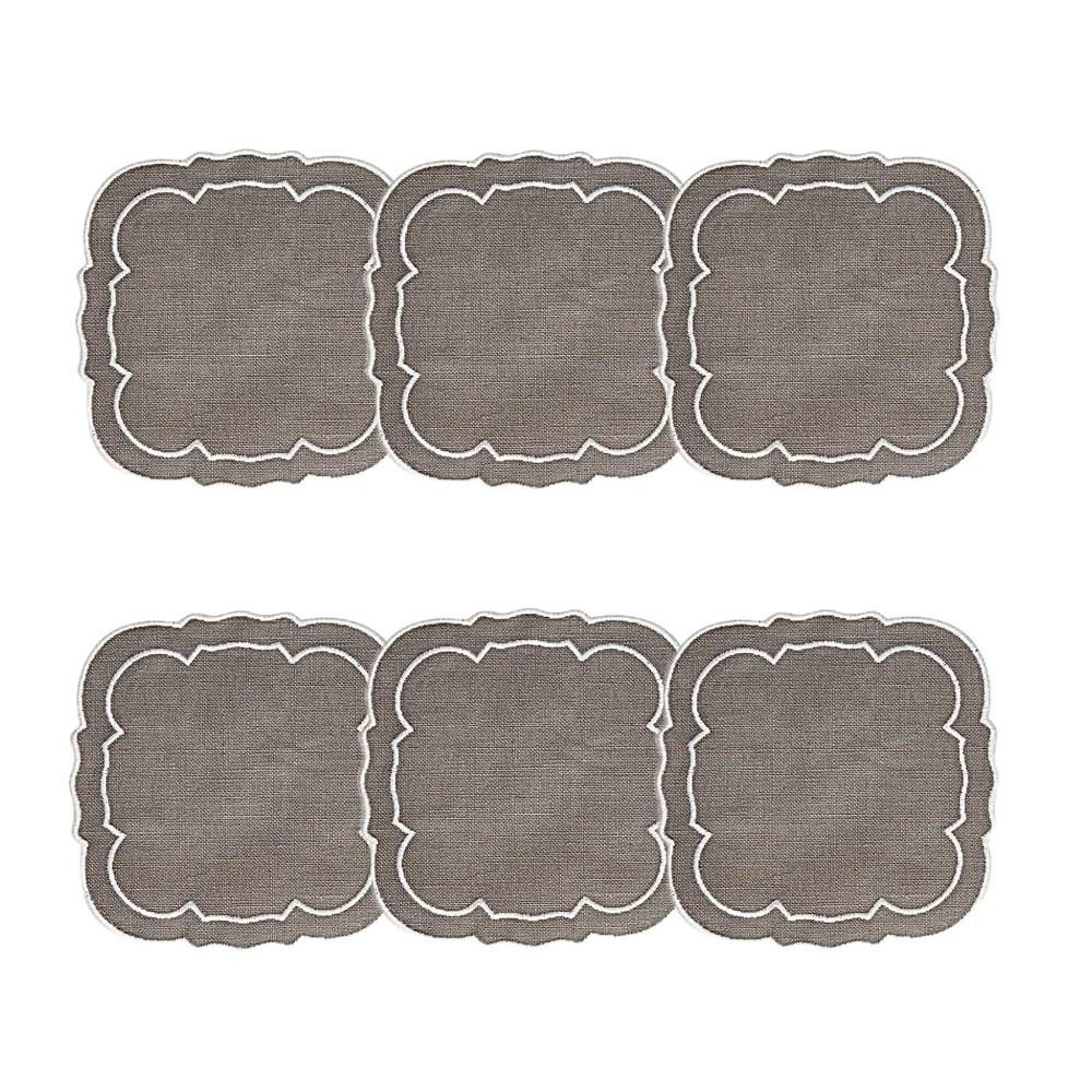 Charcoal &amp;#x2f; White - Boxed Set of 6