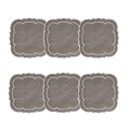 Charcoal &amp;#x2f; White - Boxed Set of 6