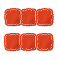 Orange &amp;#x2f; White - Boxed Set of 6