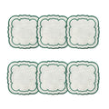 White w&amp;#x2f;Green - Boxed Set of 6