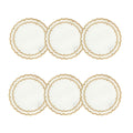 White with Gold - Boxed Set of 6