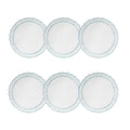 White with Ice Blue - Boxed Set of 6