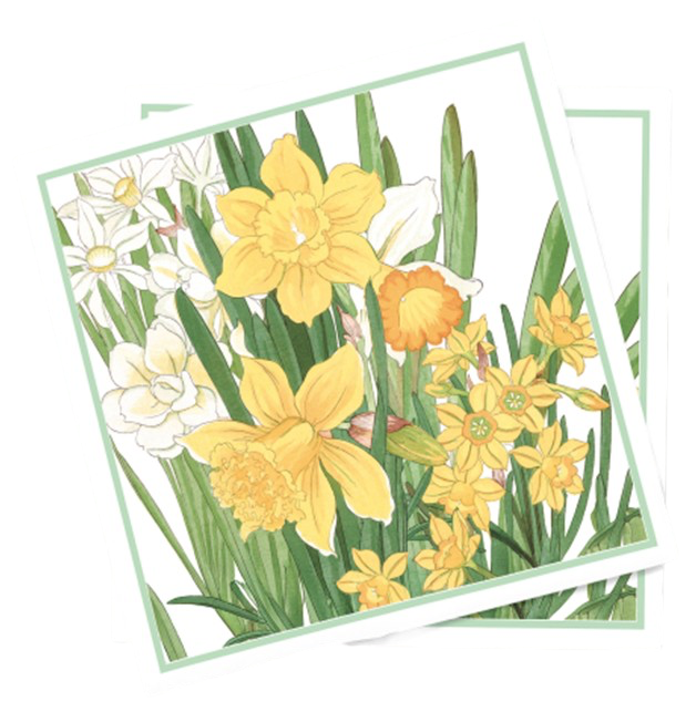 6LLN-Stonewashed Linen Print Napkins - Pastel Florals