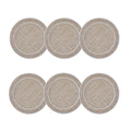 Dark Natural &amp;#x2f; White - Boxed Set of 6