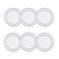 White with Blue - Set of 6