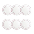 White with Fucshia - Boxed Set of 6