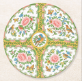 Antique Rose Yellow & Pink Birds & Floral Coaster Set