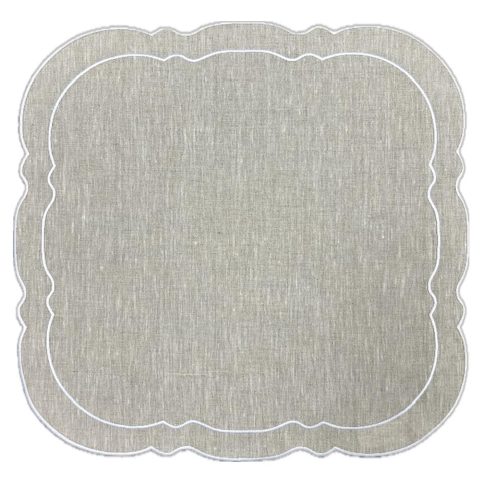 Dark Natural with White - Set of 2