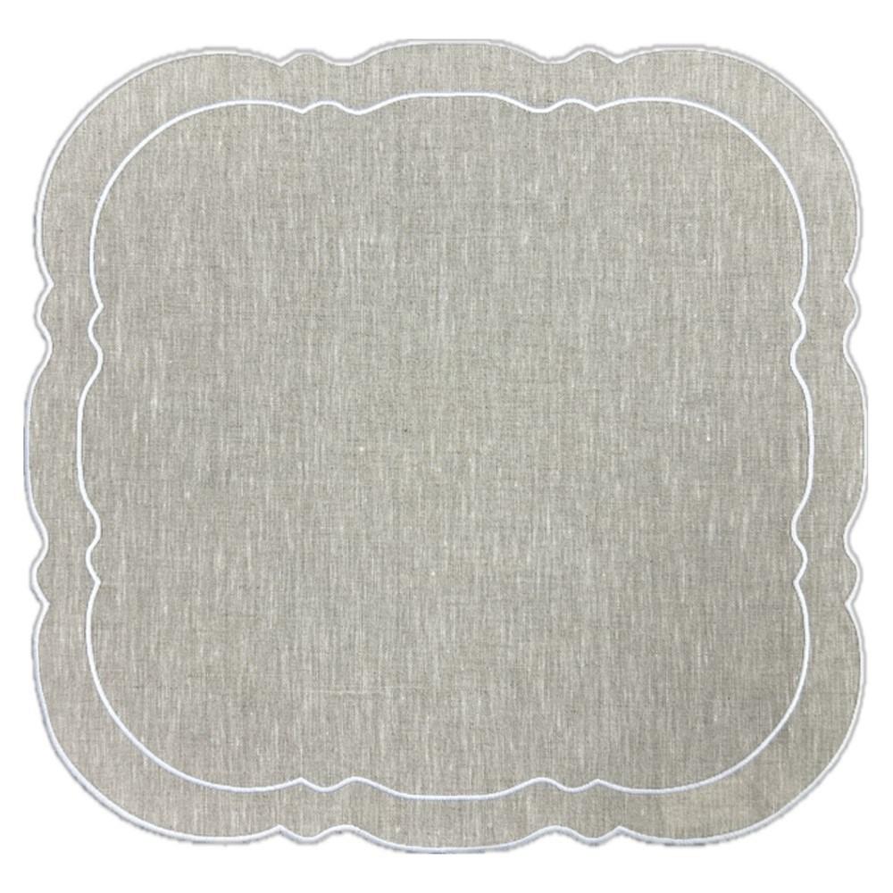 Dark Natural with White - Set of 2