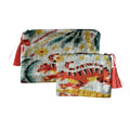 Silk Velvet Ikat Clutch/Pouch
