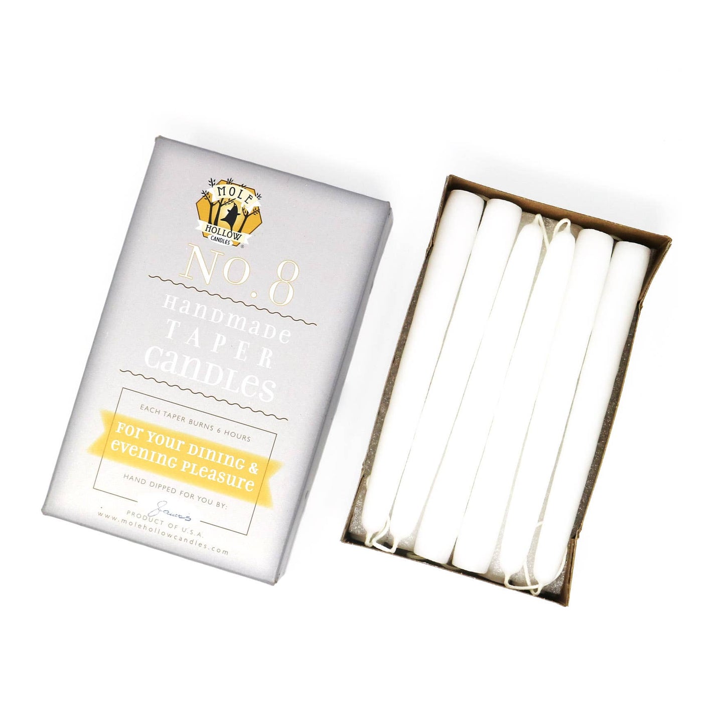 8" Taper Candles - Choose from 39 colors!