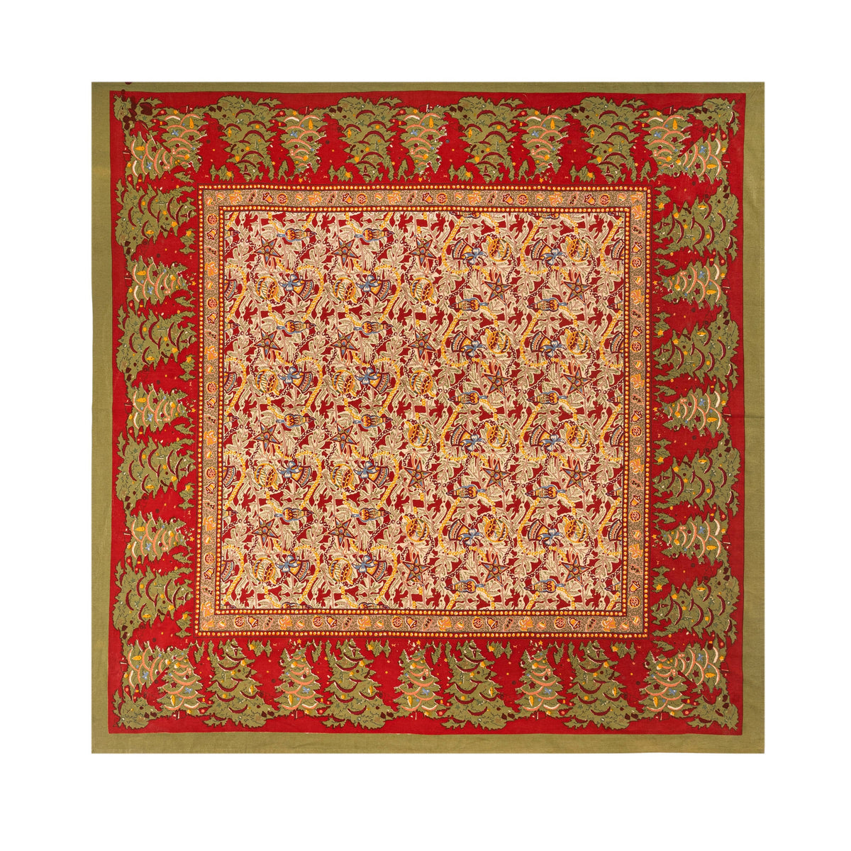 Noel Red & Green | French Tablecloths