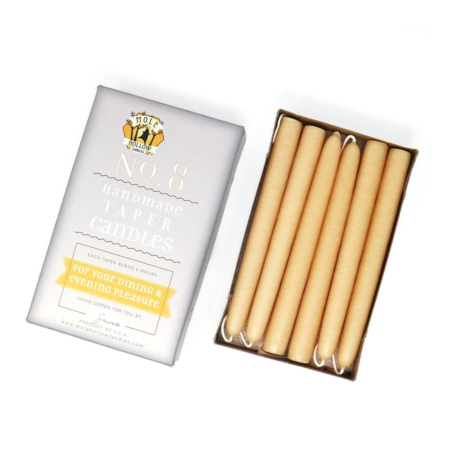 8" Taper Candles - Choose from 39 colors!