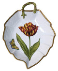 TULIP LEAF DISH YEL/ORANG