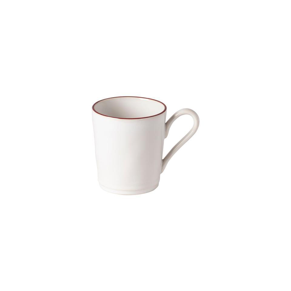 Mug 12 oz., White-red
