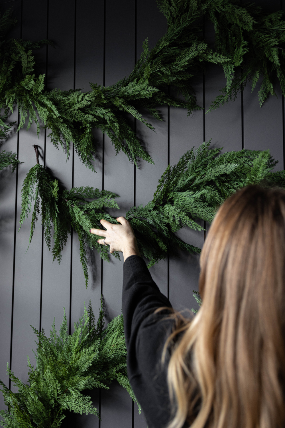 Cypress Leaf Full Real Touch Garland - 15 Ft