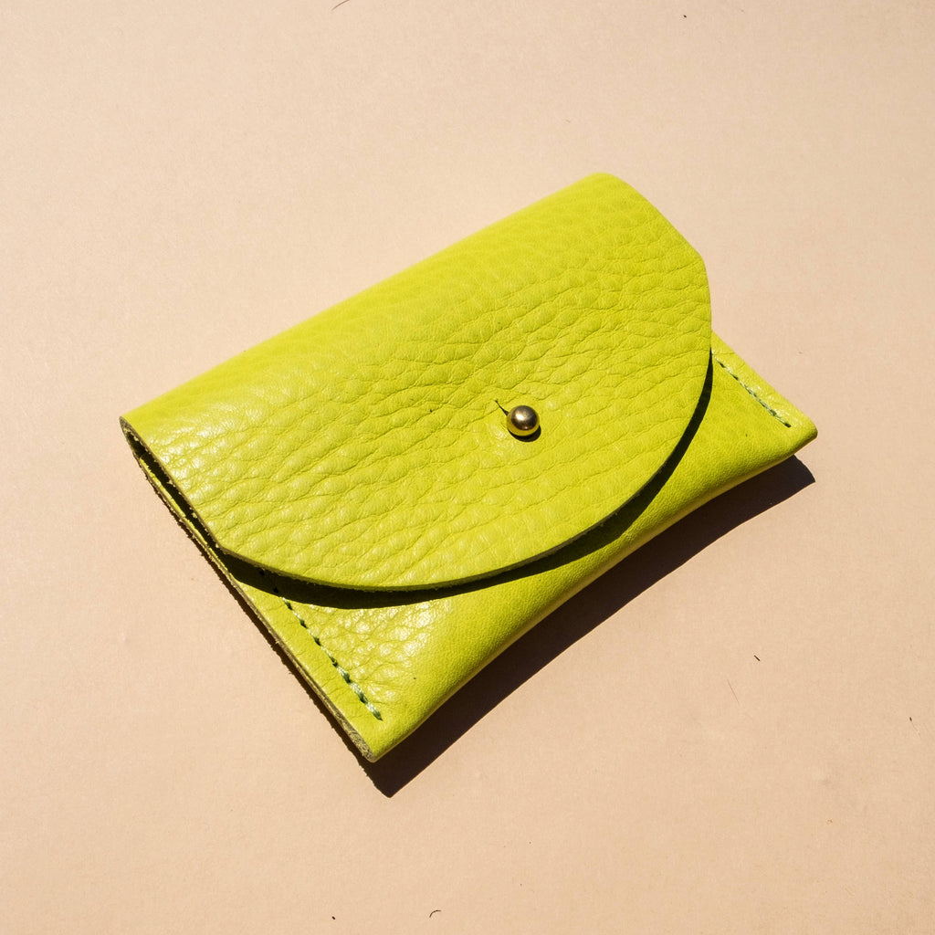 Cardholder - Chartreuse Leather