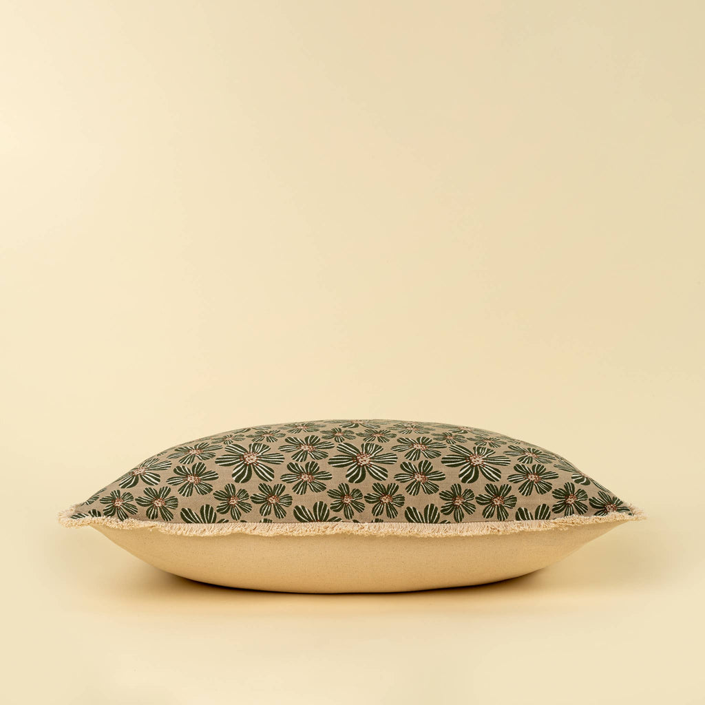 16x24 Daisy Play Pillow, Green